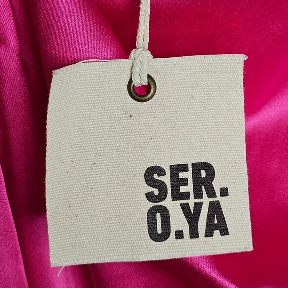 NWT Revolve SER.O.YA Women's Fuchsia/Kendall Silk Dress Size Small - Picture 5 of 8